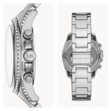 Michael Kors Brinkley Silver Dial with Diamonds Silver Steel Strap Watch for Women - MK5083