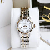 Tissot Carson Automatic Silver Dial Two Tone Steel Strap Watch For Women - T085.207.22.011.00