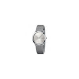Calvin Klein Minimal Silver Dial Silver Mesh Bracelet Watch for Women - K3M2212Z