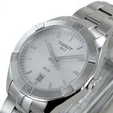 Tissot PR 100 Sport Chic Silver Dial Silver Steel Strap Watch for Women - T101.910.11.031.00