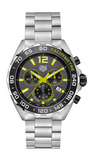Tag Heuer Formula 1 Chronograph Grey Dial Silver Steel Strap Watch for Men - CAZ101AG.BA0842