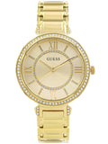 Guess Montage Quartz Gold Dial Gold Steel Strap Watch For Women - GW0588L1