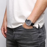 Hugo Boss Professional Black Dial Black Silicone Strap Watch for Men - 1513525