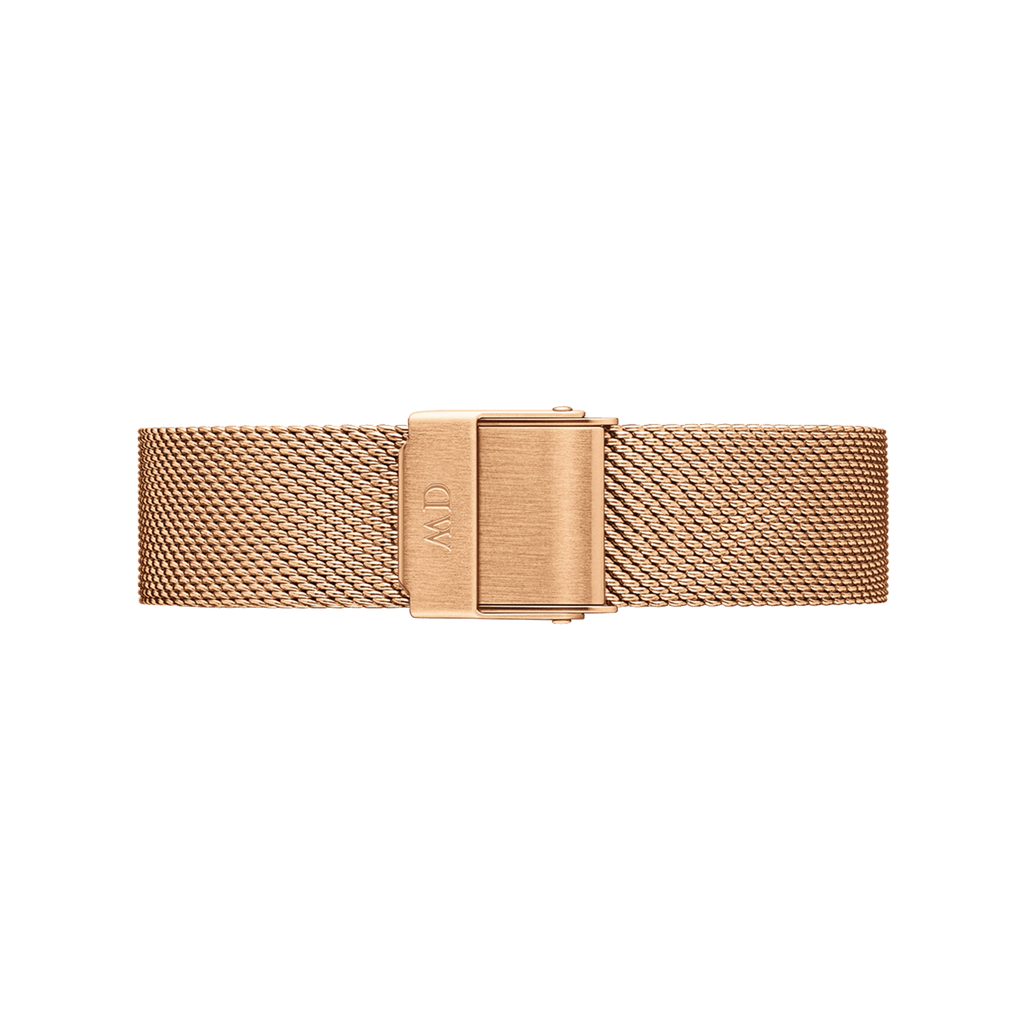 Daniel Wellington Petite Rose Gold Dial Rose Gold Mesh Bracelet Watch For Women - DW00100470