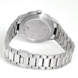 Tudor Style Automatic Black Dial Silver Steel Strap Watch for Men - M12710-0003