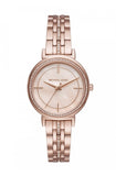 Michael Kors Cinthia Mother of Pearl Rose Gold Dial Rose Gold Steel Strap Watch for Women - MK3643