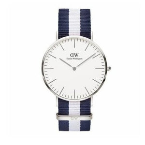 Daniel Wellington Classic Glasgow White Dial Two Tone NATO Strap Watch For Men - DW00100018