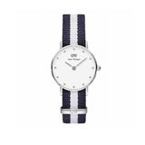 Daniel Wellington Classy Glasgow White Dial Two Tone NATO Strap Watch For Women - DW00100074