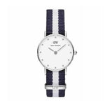 Daniel Wellington Classy Glasgow White Dial Two Tone NATO Strap Watch For Women - DW00100074
