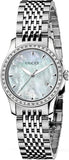 Gucci G Timeless Diamonds Mother of Pearl Dial Silver Steel Strap Watch For Women - YA126506