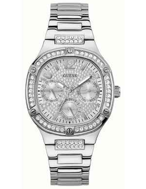Guess Duchess Quartz Silver Dial Silver Steel Strap Watch For Women - GW0558L1