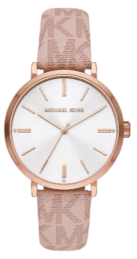 MICHAEL KORS Pyper Rose Gold-Tone Leather Watch‎ Michael Kors Pyper Rose Gold-Tone Leather Watch main image 3