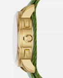 Tory Burch The Tory Chronograph White Dial Two Tone NATO Strap Watch for Women - TBW1037