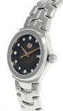 Tag Heuer Link Quartz Black Dial Silver Steel Strap Watch for Women - WBC131F.BA0649