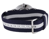 Daniel Wellington Classy Glasgow White Dial Two Tone Nylon Strap Watch For Women - DW00100082