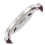 Daniel Wellington St Mawes White Dial Brown Leather Strap Watch For Men - DW00100052