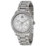 Michael Kors Brinkley Diamonds Silver Dial Silver Steel Strap Watch for Women - MK6186