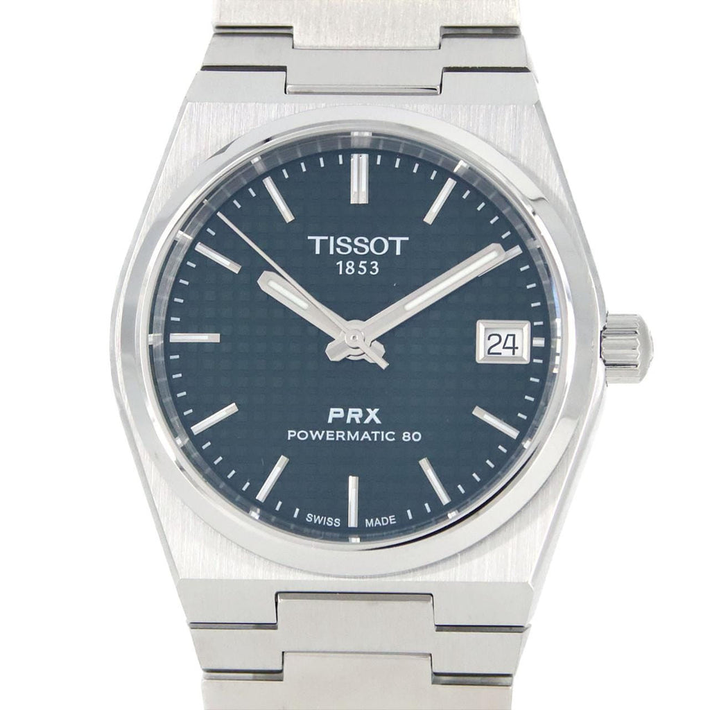 Tissot PRX Powermatic 80 Green Dial Silver Steel Strap Watch for Men - T137.207.11.091.00