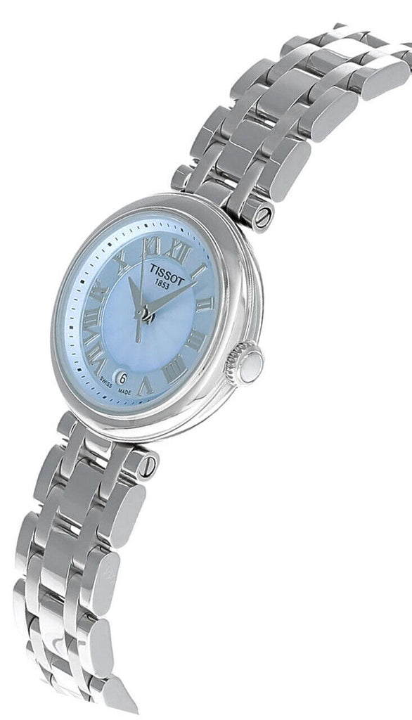Tissot Bellissima Small Lady Light Blue Dial Silver Steel Strap Watch for Women - T126.010.11.133.00