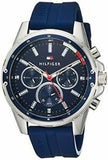 Tommy Hilfiger Mason Blue Dial Blue Rubber Strap Watch for Men - 1791791
