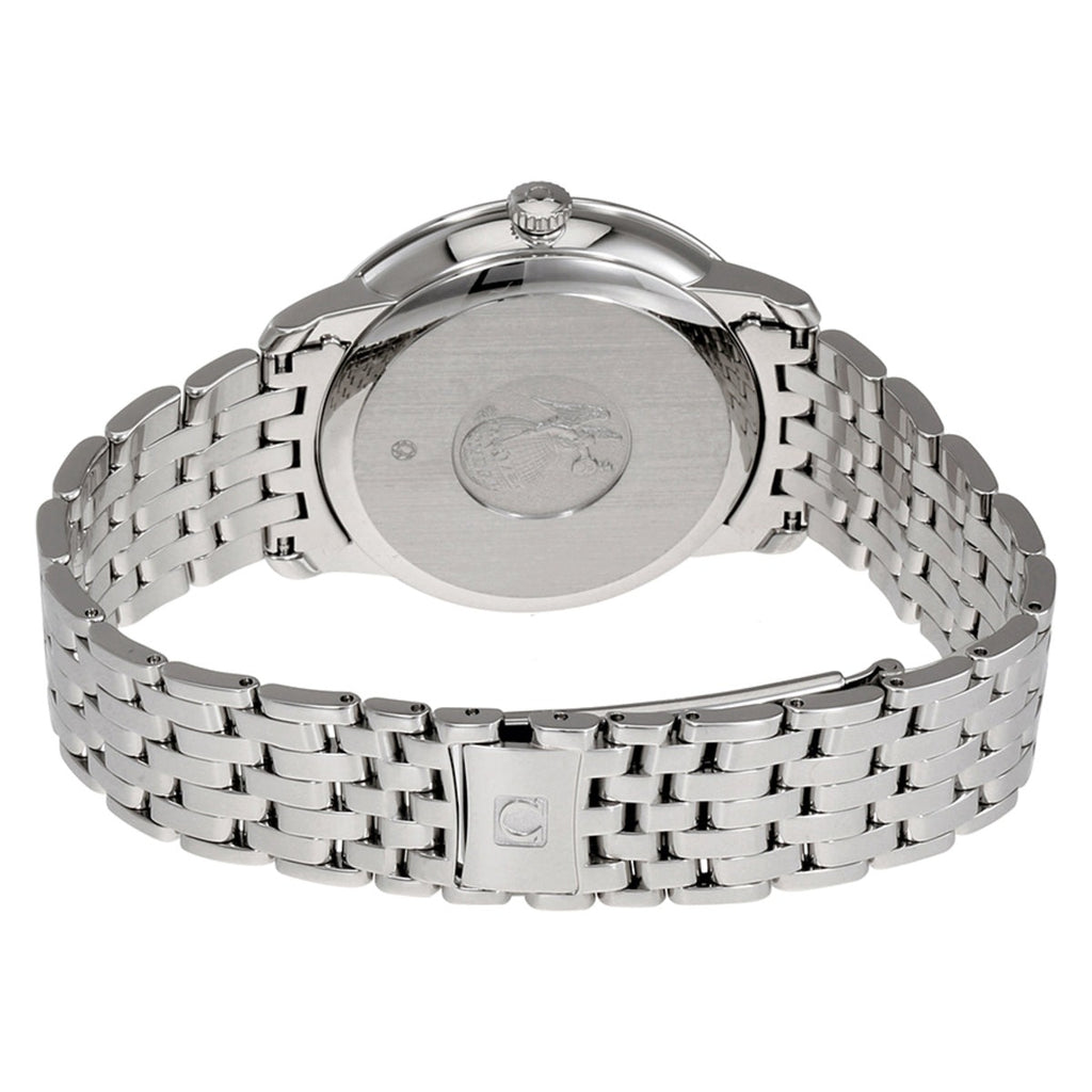 Omega De Ville Prestige Co-Axial Rhodium Silver Dial Silver Steel Strap Watch for Men - 424.10.40.20.02.001