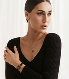 Daniel Wellington Classic Petite Pressed Ashfield Black Dial Black Mesh Bracelet Watch For Women - DW00100441