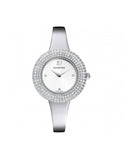 Swarovski Crystal Rose Silver Dial Silver Steel Strap Watch for Women - 5483853