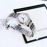 Tissot T Classic Carson Automatic White Dial Silver Steel Strap Watch For Women - T085.207.11.011.00