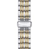 Tissot T Classic Carson Quartz White Dial Two Tone Steel Strap Watch for Men - T085.410.22.013.00