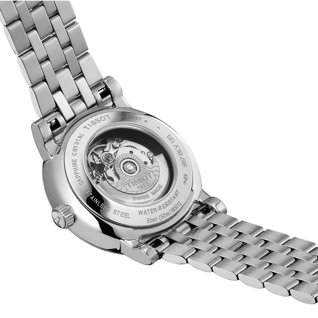 Tissot Carson Premium Automatic Lady Diamonds Silver Dial Silver Steel Strap Watch for Women - T122.207.11.036.00