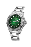 Tag Heuer Aquaracer Professional 200 Automatic Green Dial Silver Steel Strap Watch for Men - WBP2115.BA0627