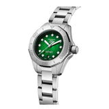 Tag Heuer Aquaracer Professional 200 Automatic Diamond Green Dial Silver Steel Strap Watch for Women - WBP2415.BA0622