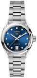 Tag Heuer Carrera Diamonds Blue Dial Silver Steel Strap Watch for Women - WBN2413.BA0621