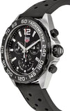 Tag Heuer Formula 1 Black Dial Black Leather Strap Watch for Men - CAZ1010.FT8024