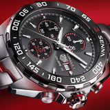 Tag Heuer Formula 1 Chronograph Senna Grey Dial Silver Steel Strap Watch for Men - CAZ201D.BA0633