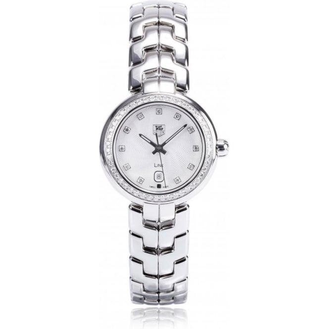 Tag Heuer Link Diamonds Silver Dial Silver Steel Strap Watch for Women - WAT1414.BA0954