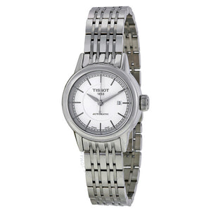 Tissot T Classic Carson Automatic White Dial Silver Steel Strap Watch For Women - T085.207.11.011.00
