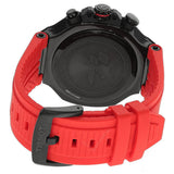 Tissot T Race Chronograph Black Dial Red Rubber Strap Watch For Men - T141.417.37.057.01