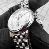 Tissot Carson Premium Automatic Lady Diamonds Silver Dial Silver Steel Strap Watch for Women - T122.207.11.036.00