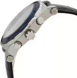 Guess Pinnacle Chronograph Quartz Blue Dial Brown Leather Strap Watch For Men - W0673G1