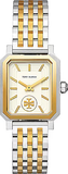 Tory Burch Robinson White Dial Two Tone Steel Strap Watch for Women - TBW1501