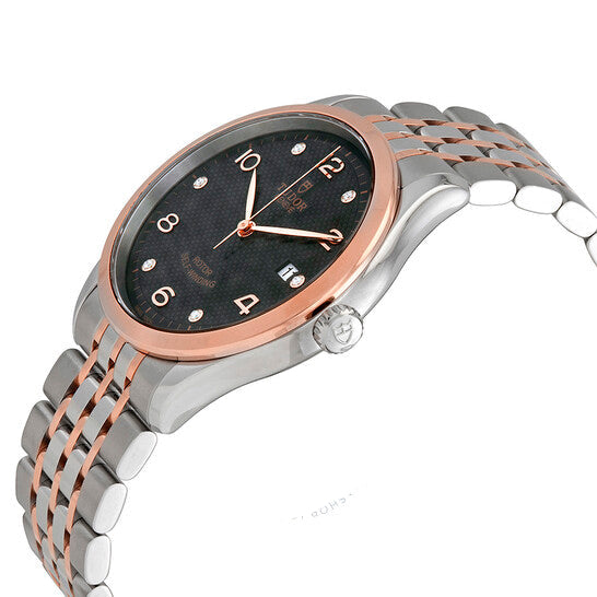 Tudor 1926 Automatic Diamonds Black Dial Two Tone Steel Strap Watch for Men - M91651-0004
