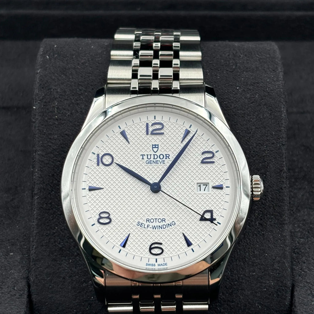 Tudor 1926 Automatic White Dial Silver Steel Strap Watch for Men - M91650-0005