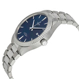 Tudor Style Automatic Diamonds Blue Dial Silver Steel Strap Watch for Men - M12710-0017