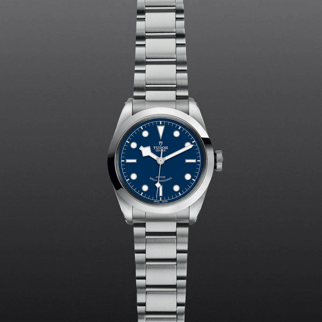 Tudor Black Bay Automatic Blue Dial Silver Steel Strap Watch for Men - M79540-0004