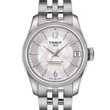 Tissot Ballade Powermatic 80 Automatic Mother of Pearl Dial Silver Steel Strap Watch For Women - T108.208.11.117.00