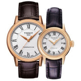 Tissot T Classic Carson White Dial Brown Leather Strap Watch For Women - T085.207.36.013.00