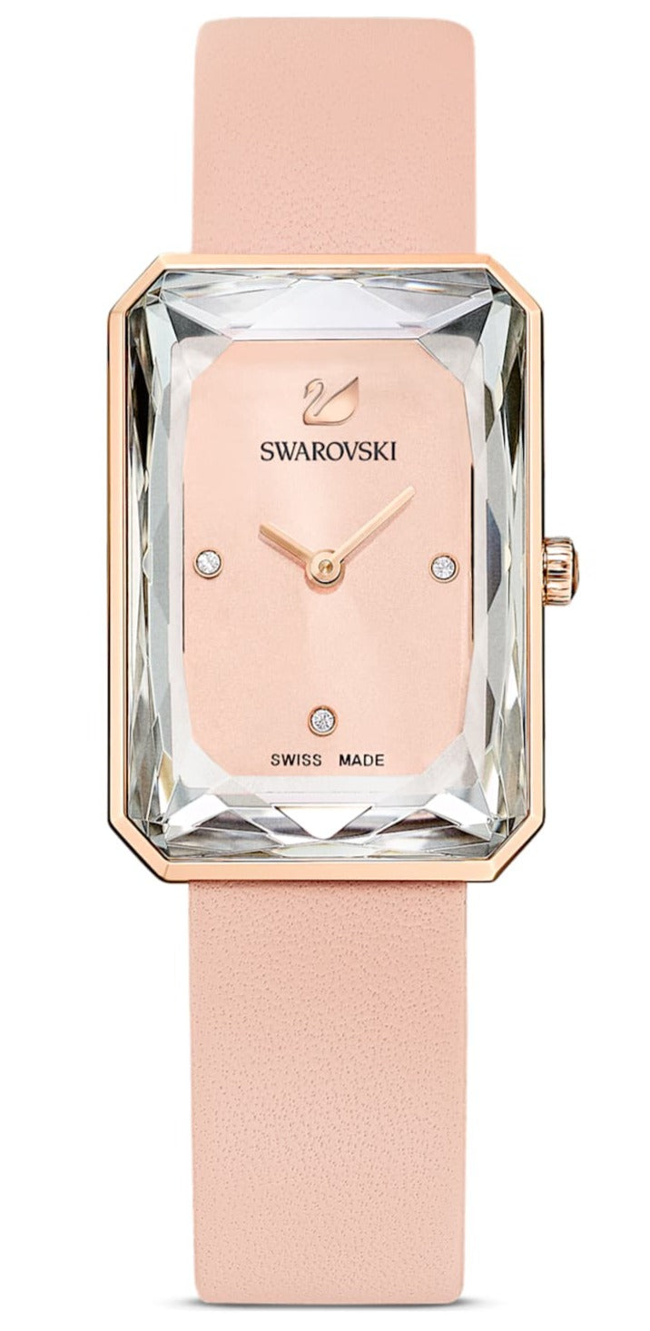 Swarovski Uptown Pink Dial Pink Leather Strap Watch for  display picture 2