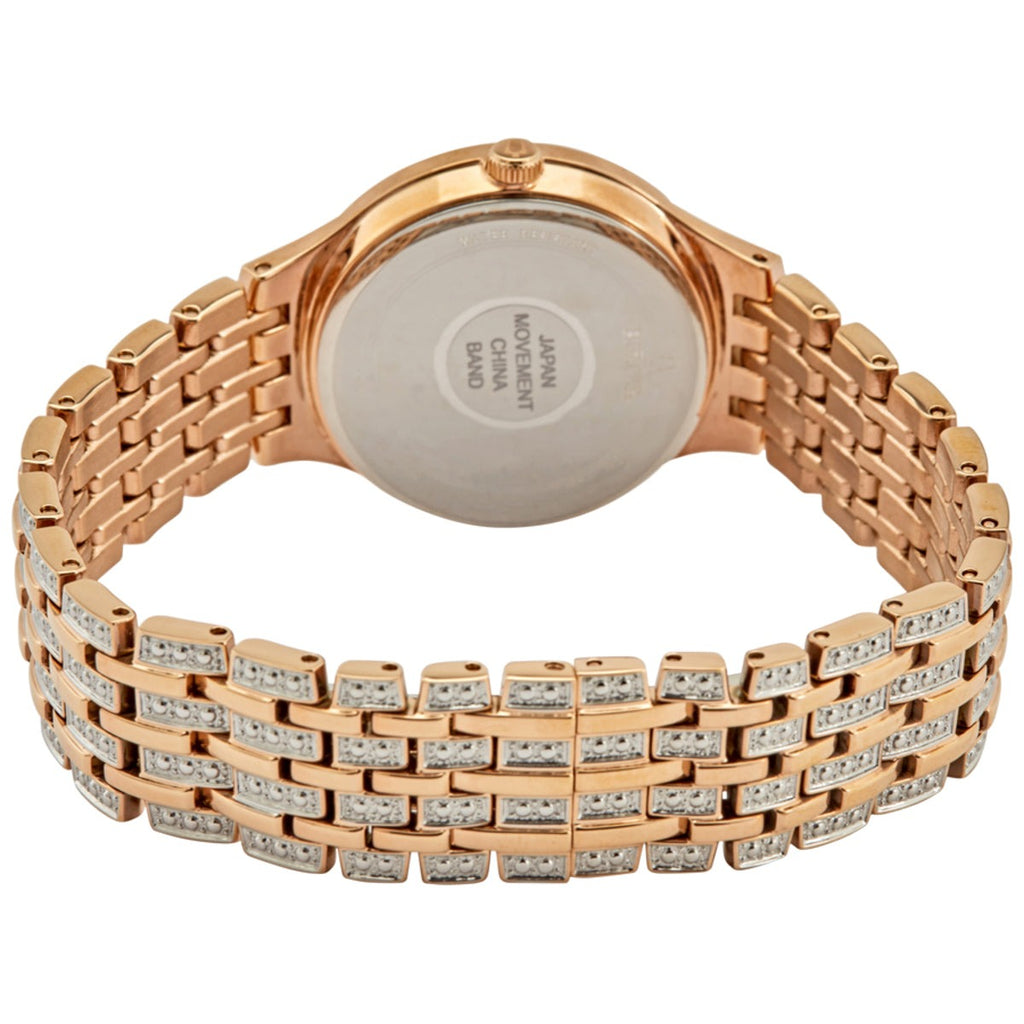 Bulova Crystal Collection Silver Crystals Dial Two Tone Steel Strap Watch for Women - 98L235