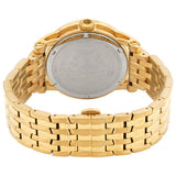 Versace Code Quartz Silver Dial Gold Steel Strap Watch For Men - VEPO00420